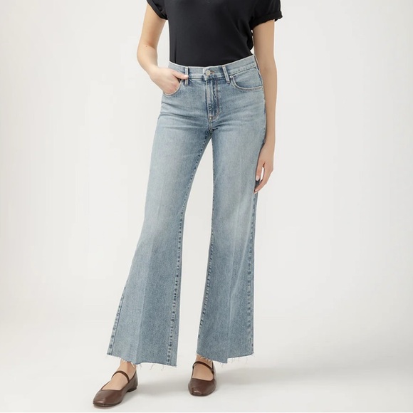 Jag Jeans 70s High Rise Wide Leg Jeans Seine Blue NWOT - Picture 1 of 8
